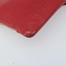 Chloe Shoulder Bag Leather Red Gold Auth mr2151-13