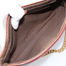 Chloe Shoulder Bag Leather Red Gold Auth mr2151-17