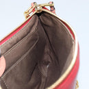 Chloe Shoulder Bag Leather Red Gold Auth mr2151-18