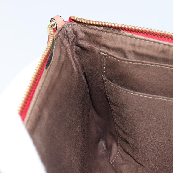 Chloe Shoulder Bag Leather Red Gold Auth mr2151