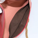 Chloe Shoulder Bag Leather Red Gold Auth mr2151-21