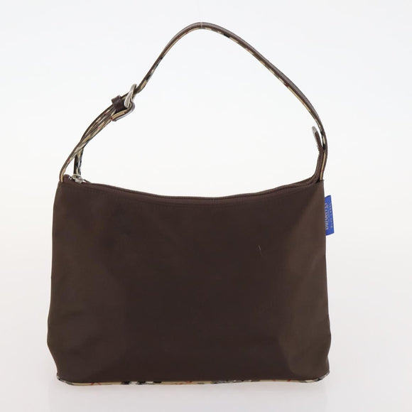 Burberrys Nova Check Blue Label Clutch Bag Canvas 4 Set Brown Beige Auth mr2152