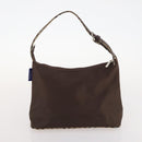 Burberrys Nova Check Blue Label Clutch Bag Canvas 4 Set Brown Beige Auth mr2152-22