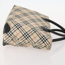 Burberrys Nova Check Blue Label Clutch Bag Canvas 4 Set Brown Beige Auth mr2152-4