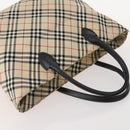 Burberrys Nova Check Blue Label Clutch Bag Canvas 4 Set Brown Beige Auth mr2152-5