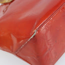 LOUIS VUITTON Monogram Vernis Reade PM Handtasche Rot Rouge M91088 LV Auth mr2154-15