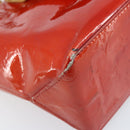 LOUIS VUITTON Monogram Vernis Reade PM Handtasche Rot Rouge M91088 LV Auth mr2154-9