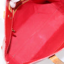LOUIS VUITTON Monogram Vernis Reade PM Handtasche Rot Rouge M91088 LV Auth mr2154-11
