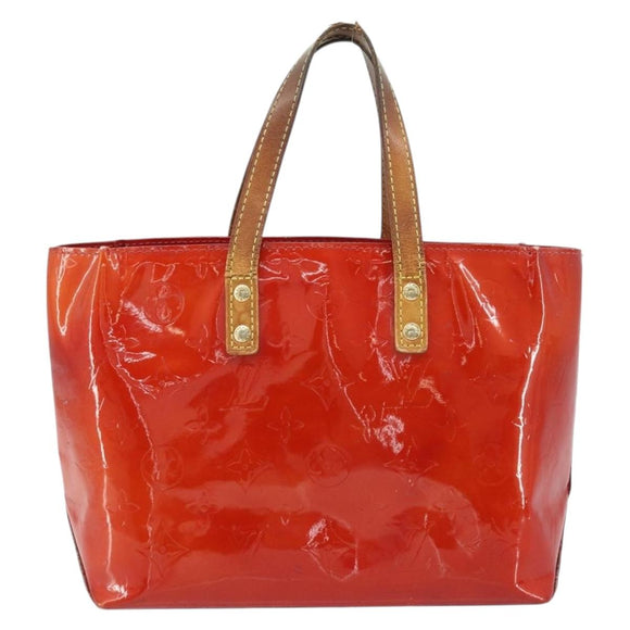 LOUIS VUITTON Monogram Vernis Reade PM Handtasche Rot Rouge M91088 LV Auth mr2154