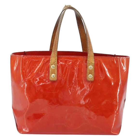 LOUIS VUITTON Monogram Vernis Reade PM Handtasche Rot Rouge M91088 LV Auth mr2154