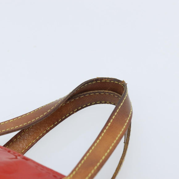LOUIS VUITTON Monogram Vernis Reade PM Handtasche Rot Rouge M91088 LV Auth mr2154