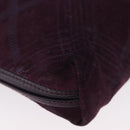 BOTTEGA VENETA Schoudertas Leer Suède Zipangu Goud Goud Auth mr2157-8