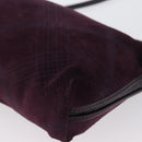 BOTTEGA VENETA Schoudertas Leer Suède Zipangu Goud Goud Auth mr2157-15