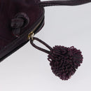 BOTTEGA VENETA Schoudertas Leer Suède Zipangu Goud Goud Auth mr2157-9
