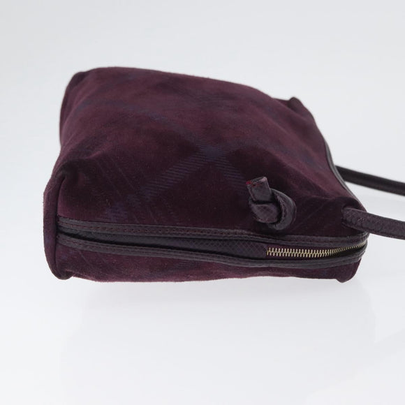 BOTTEGA VENETA Schoudertas Leer Suède Zipangu Goud Goud Auth mr2157