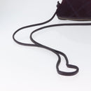BOTTEGA VENETA Schoudertas Leer Suède Zipangu Goud Goud Auth mr2157-7