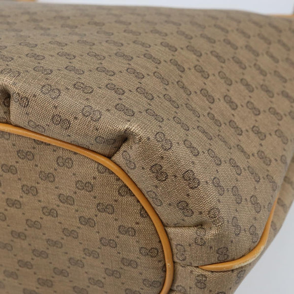 GUCCI Micro GG Supreme Shoulder Bag PVC Beige Gold 001 110 0077 Auth mr2161