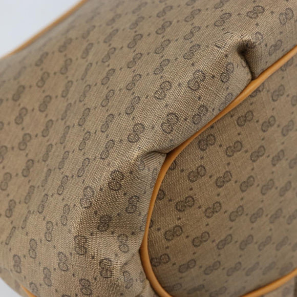 GUCCI Micro GG Supreme Shoulder Bag PVC Beige Gold 001 110 0077 Auth mr2161