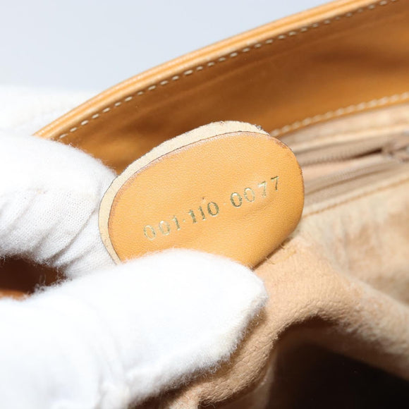 GUCCI Micro GG Supreme Shoulder Bag PVC Beige Gold 001 110 0077 Auth mr2161