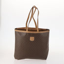 CELINE Macadam Canvas Clutch Bag PVC Leather 2 Set Brown Black Auth mr2165-2