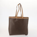 CELINE Macadam Canvas Clutch Bag PVC Leather 2 Set Brown Black Auth mr2165-3