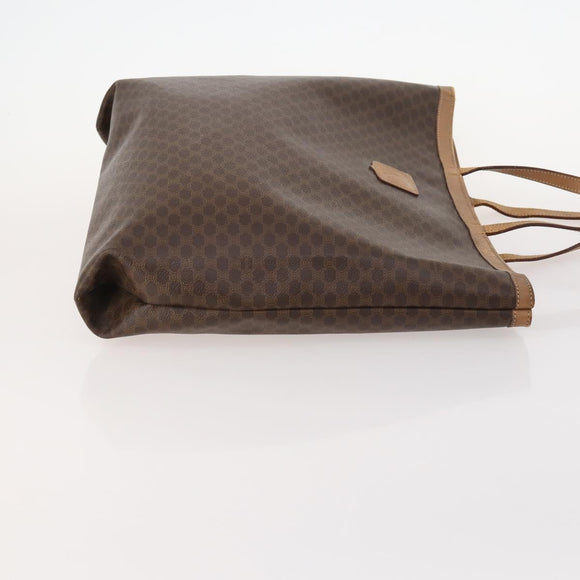 CELINE Macadam Canvas Clutch Bag PVC Leather 2 Set Brown Black Auth mr2165