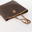 CELINE Macadam Canvas Clutch Bag PVC Leather 2 Set Brown Black Auth mr2165-5