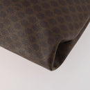 CELINE Macadam Canvas Clutch Bag PVC Leather 2 Set Brown Black Auth mr2165-8