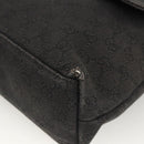 GUCCI GG Canvas Shoulder Bag Black Silver 272351 Auth mr2167-10