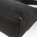 GUCCI GG Canvas Shoulder Bag Black Silver 272351 Auth mr2167-12