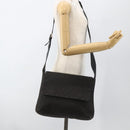 GUCCI GG Canvas Shoulder Bag Black Silver 272351 Auth mr2167-22