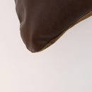 BURBERRY Shoulder Bag Suede Leather Brown Silver Auth mr2170-16