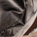 BURBERRY Shoulder Bag Suede Leather Brown Silver Auth mr2170-11