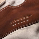 BURBERRY Shoulder Bag Suede Leather Brown Silver Auth mr2170-19