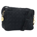 Christian Dior Shoulder Bag Nylon Black Gold Auth mr2173-1
