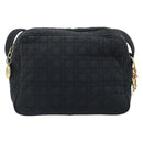 Christian Dior Shoulder Bag Nylon Black Gold Auth mr2173-2