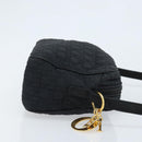 Christian Dior Shoulder Bag Nylon Black Gold Auth mr2173-4