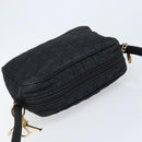 Christian Dior Shoulder Bag Nylon Black Gold Auth mr2173-6