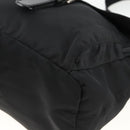 PRADA Umhängetasche Nylon Schwarz Silber Auth mr2174-14