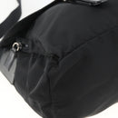 PRADA Umhängetasche Nylon Schwarz Silber Auth mr2174-15