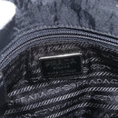PRADA Umhängetasche Nylon Schwarz Silber Auth mr2174-20