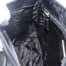 PRADA Umhängetasche Nylon Schwarz Silber Auth mr2174-22
