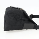 PRADA Umhängetasche Nylon Schwarz Silber Auth mr2174-4