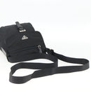 PRADA Umhängetasche Nylon Schwarz Silber Auth mr2174-7