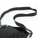 PRADA Umhängetasche Nylon Schwarz Silber Auth mr2174-8