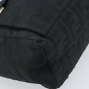 FENDI Zucca Canvas Draagtas Zwart Zilver Auth mr2177-11