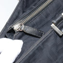 FENDI Zucca Canvas Draagtas Zwart Zilver Auth mr2177-15