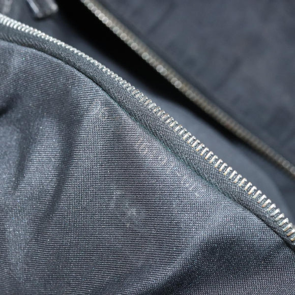 FENDI Zucca Canvas Draagtas Zwart Zilver Auth mr2177