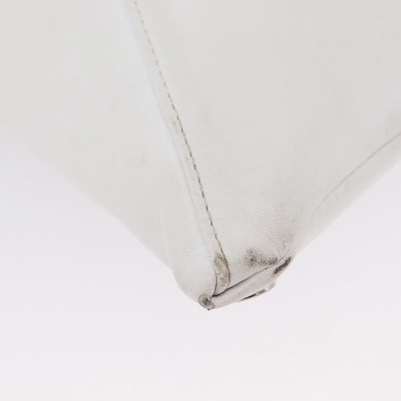Maison Margiela Hand Bag Leather White Auth mr2179