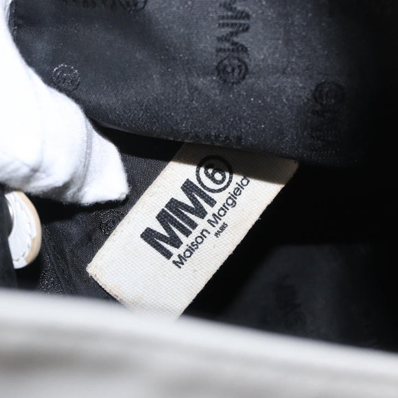 Maison Margiela Hand Bag Leather White Auth mr2179